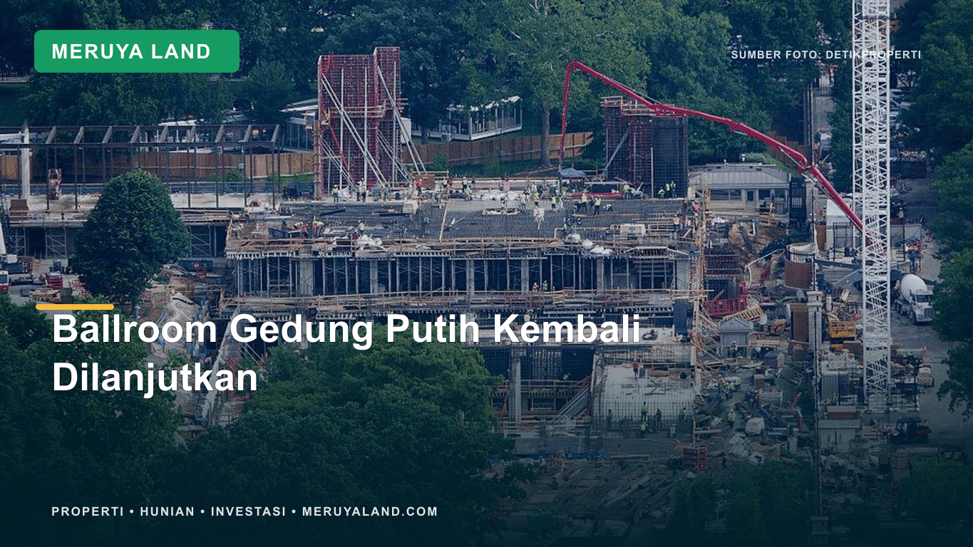 MA AS Izinkan Pembangunan Ballroom Gedung Putih Senilai Rp 7,1 Triliun Berlanjut